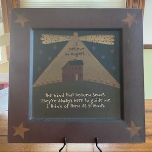 Primitive plate with stand